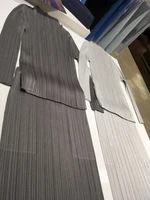 Miyake Pleated Women Shirt Tops High Fashion Designer New Aesthetic Clothing Comfortable Causal Long Sleeve Turtleneck T-shirt - Image 6