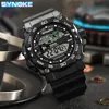 SYNOKE New Men Mountaineering Digital Watch Waterproof Shock Resist Large Screen Outdoor Running Student Fashion Watch Handsome 3