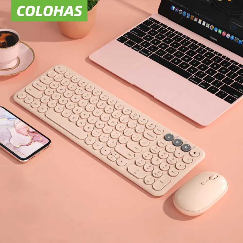 

Bluetooth-compatible Keyboard Mouse Set Tripe-Mode 2.4G Wireless Gaming Keyboard Magic Mouse Combo For Macbook PC Gamer
