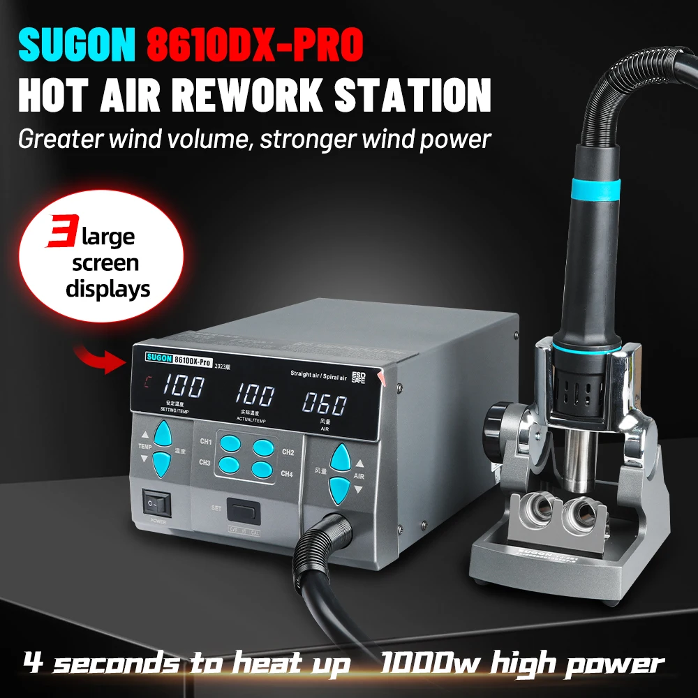 Desoldering Station Constant Temperature Digital Display Soldering Station 1000w High Power Mobile Phone Repair SUGON