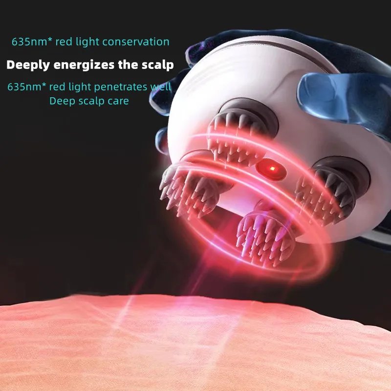 【美品】MORROW　head　4点セット Electric Scalp Head Massager, Waterproof Massager with 4