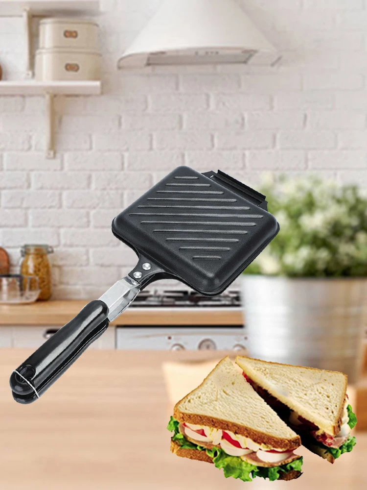 1pc Sandwich Maker Hot For Both Gas and Induction Stoves, with Non