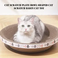 Cat Scratching Board Claw Sharpener Cat Nest No Shavings Corrugated Paper No Debris Cat Paw Basin Wear Resistant Bowl Shaped Toy 6