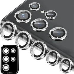 Diamond Shiny Colorful Mobile Phone Lens Protective Film - Samsung S25 (Siliver)