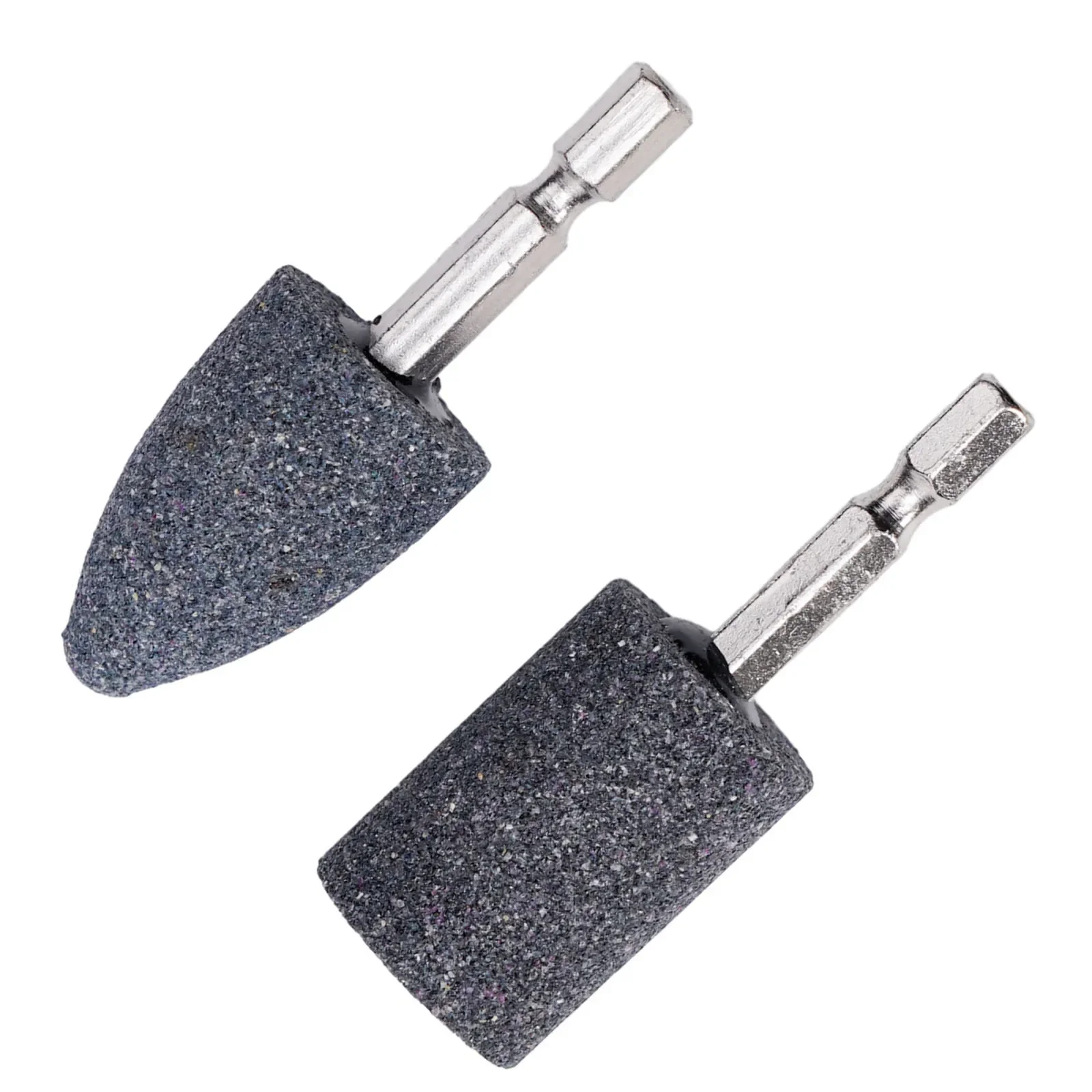 Tool Grinding Head Practical Hexagonal Shank Sharpening Head Tool Brown CorundumCone Grinding Drill Wheel