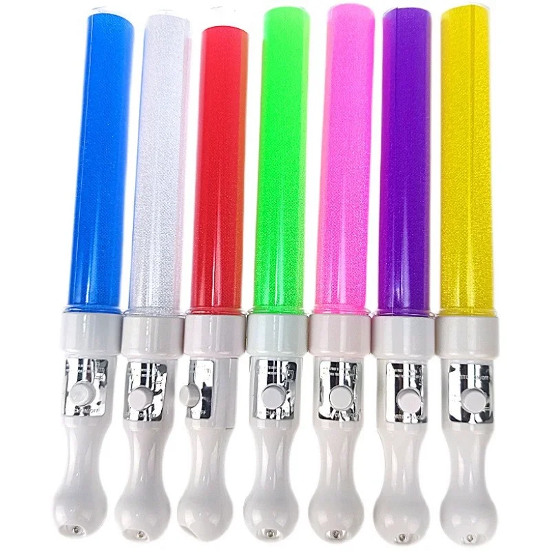 Multi Color Light Sticks Battery Powered LED Flashing Fluorescent Rod Wedding Party Supplies Camping Concerts Decor Props