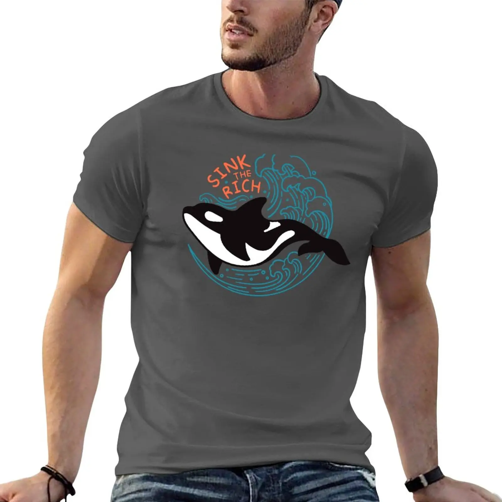 

New Sink the Rich T-Shirt summer top quick drying t-shirt sweat shirts funny t shirt sweat shirts, men