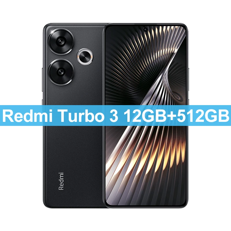 Xiaomi Redmi Turbo 3 5G 6.67”1.5K 2712*1220 Display Snapdragon 8s