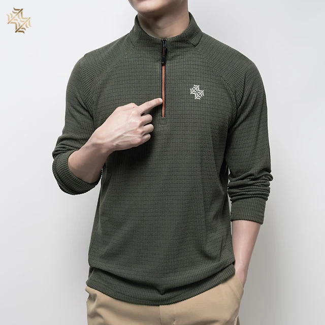 65578-cbc101.jpg SBWL Autumn high quality men's Running fitness outdoor sportswear fashion business casual breathable long sleeve T-shirt Tops