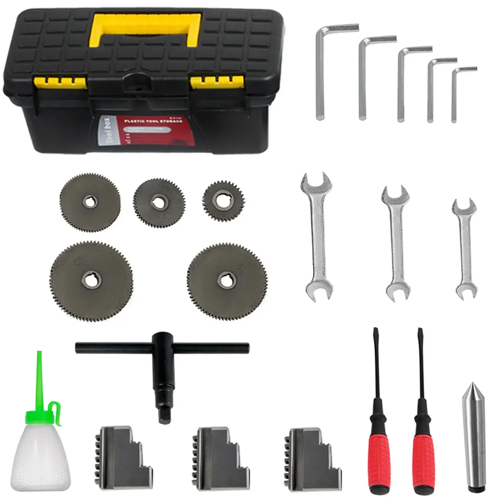 VEVOR Mini Metal Lathe 1100W Variable Speed Mini Lathe Machine Spindle 38mm Chuck Size 125mm Brushless Motor Drilling Threading