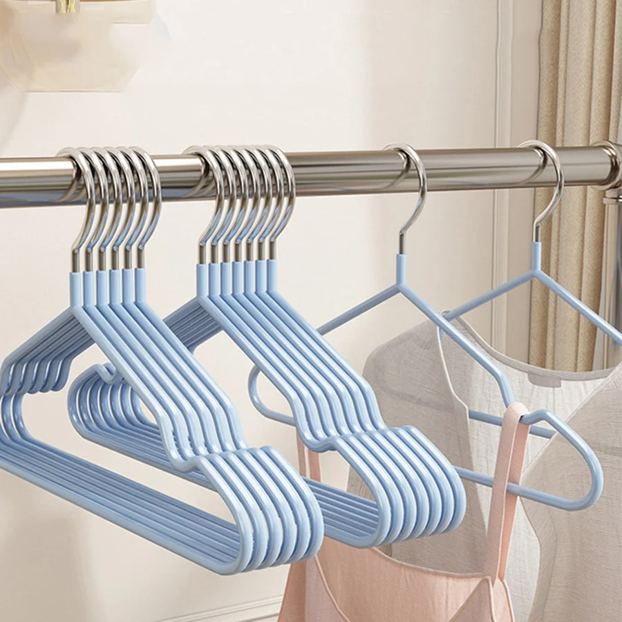Metal Traceless No-slip Clothes Hangers, Durable Strong Clothes Racks, Household Space Saver For Organization Of Bedroom