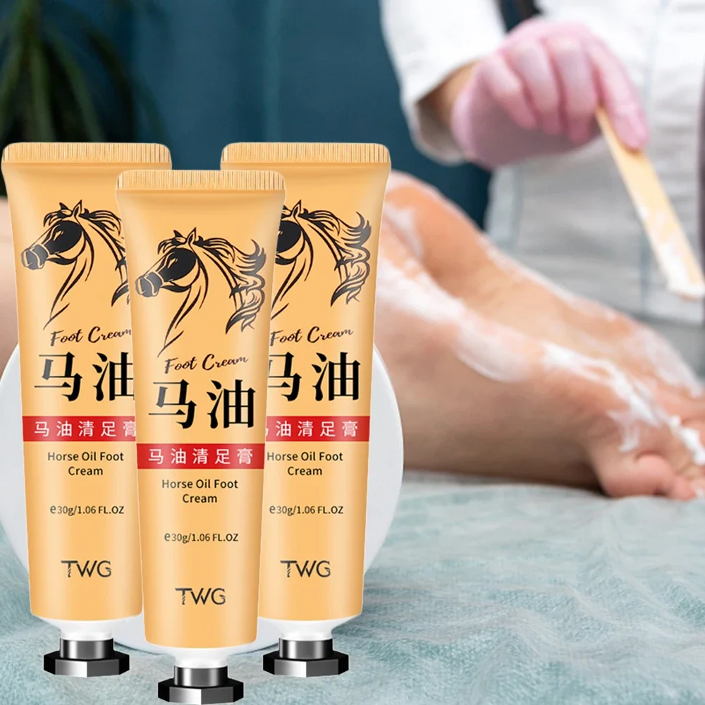 Hot Horse Oil Hand Foot Repair Cream Skin Moisturizing Foot Skin Care Repair Cream Removal Dead Skin Feet CareTreatment For Leg 4