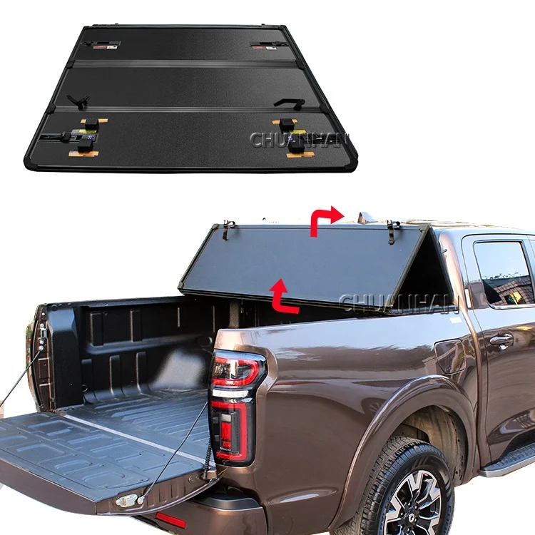 

Truck bed cover hard aluminum ranger tri fold tonneau covers for pickup tacoma hilux