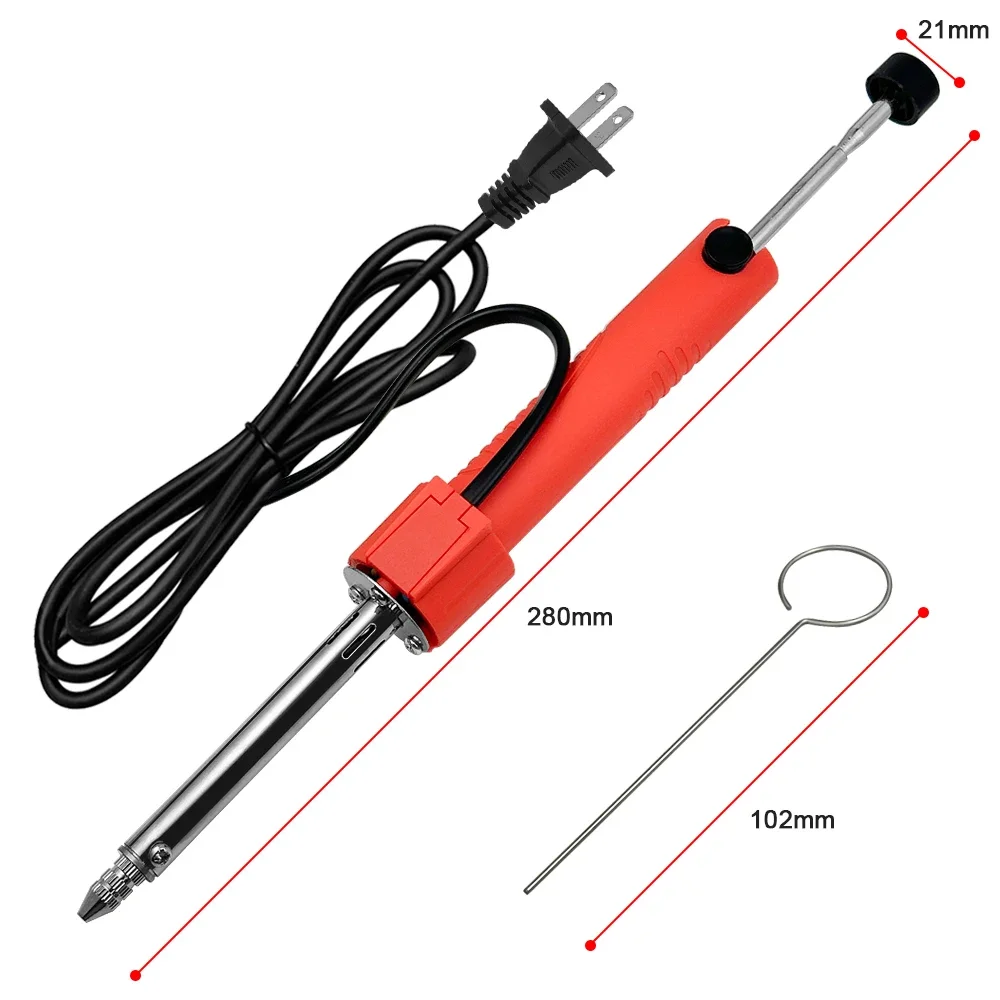 รูปสินค้า 30W ไฟฟ้าเครื่องทําความร้อน Desoldering ปั๊มดีบุกดูดอุปกรณ์กําจัดบัดกรีเชื่อมเหล็กซ่อมเครื่องมือ 220 V/110 V