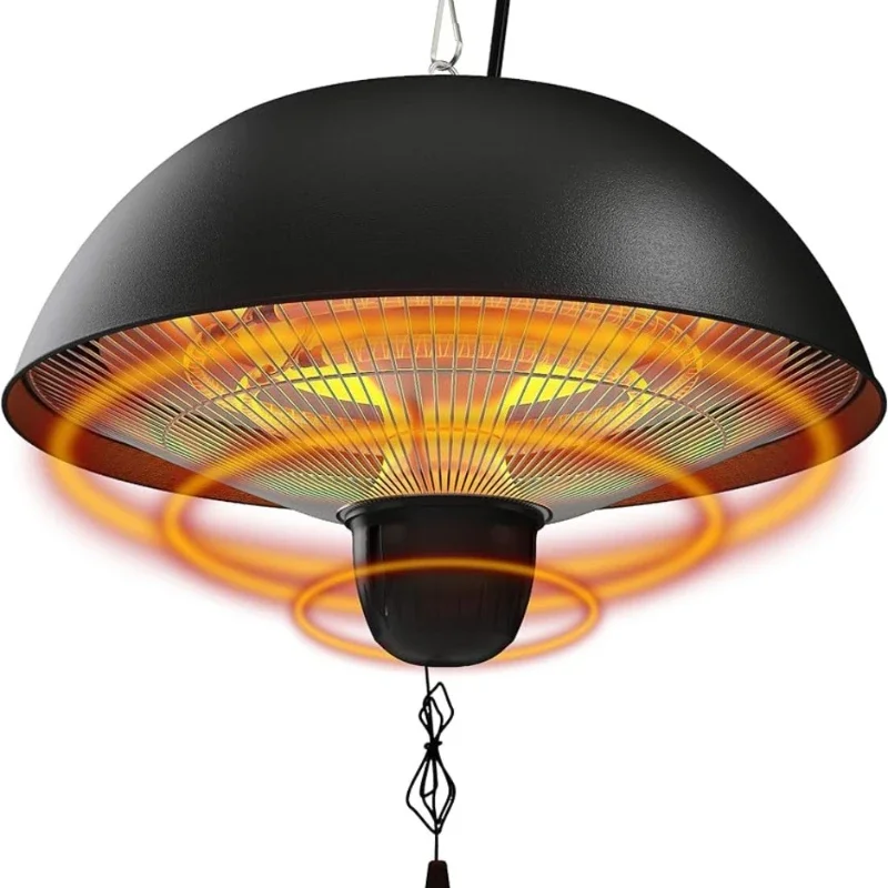 Hanging Patio Heater, 1500W Outdoor/Indoor Electric Patio Heater, Infrared Patio Heater, with 3 Adjustable Modes 1