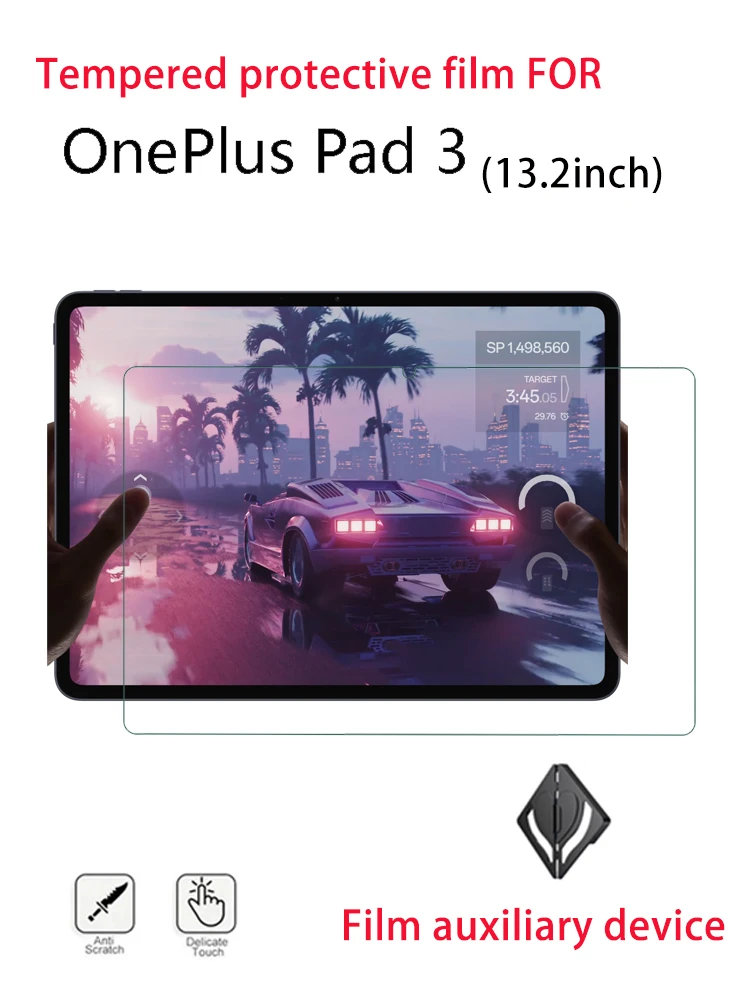 Premium 2-Pack HD Tempered Glass Screen Protector, 13.2-Inch, 9H Hardness