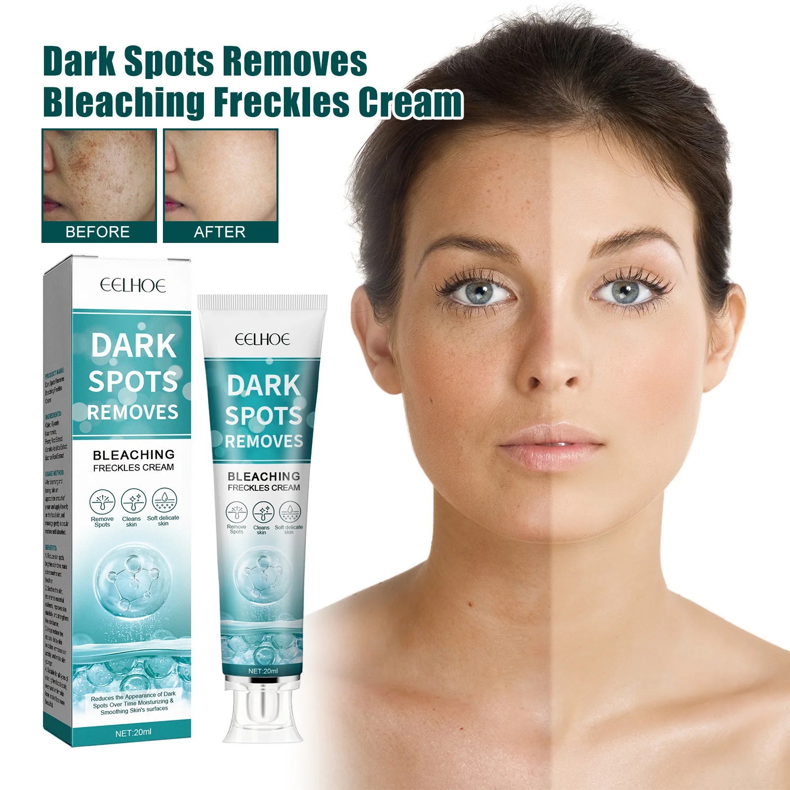 

Eelhoe Whitening Spot Cream Moisture Replenishment Skin Spot Fading Acne Whitening Brightening Skin Rejuvenation Skin Cream