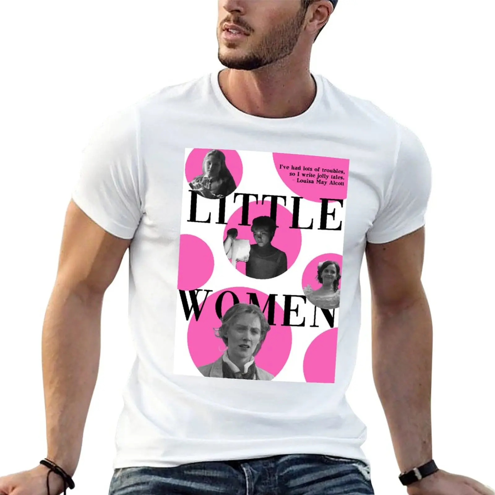 

New LITTLE WOMEN new wave pink POSTER T-Shirt boys white t shirts t shirt man animal print shirt for boys men clothings