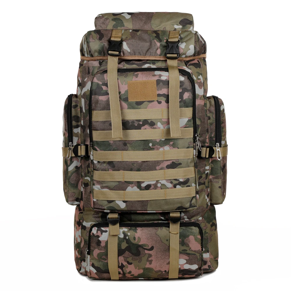 HOT Large Capacity Hiking Backpack Outdoor Camping Rucksack Two Shoulder Bag Canvas Trekking Backpack Storage Pockets Travelling - AliExpress 18