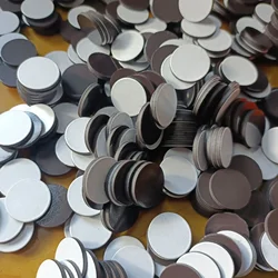 Rounded Magnetic Strip with Strong Adhesive Backing - Flexible and Durable Rubber Magnet Sheet - 35mmx1.5mm (20Pcs)