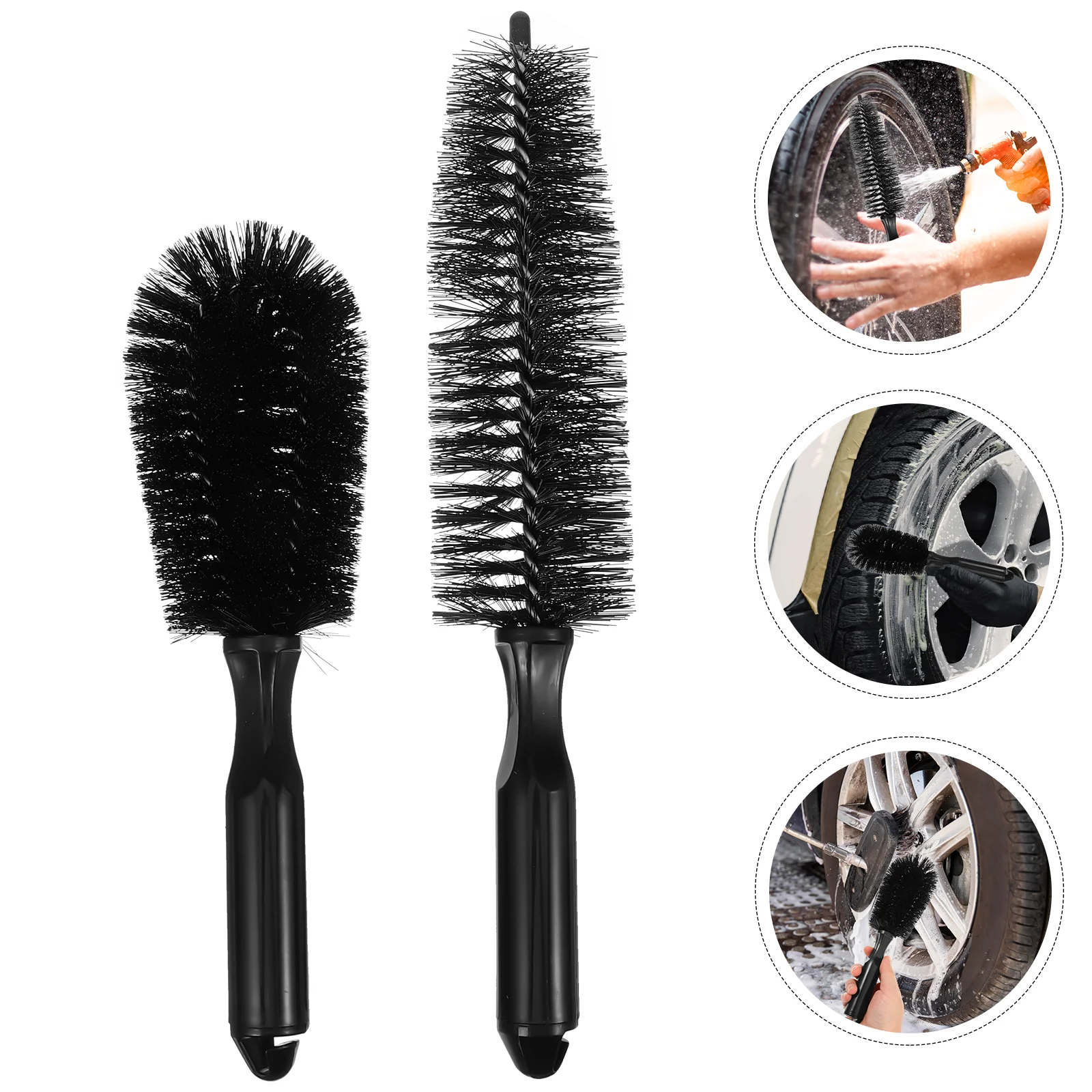

4pcs Car Detailing Cleaning Brushes Rim Tire Detail Brush Car Wheel Brushes