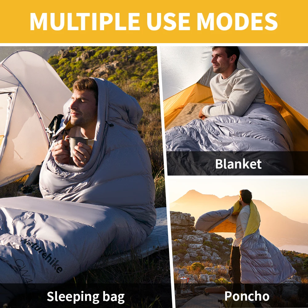 Sacco A Pelo Naturehike In Cotone, Leggero 1,5 Kg, 220x80 Cm, Temperatura Comfort 6°C – Lavabile E Espandibile
