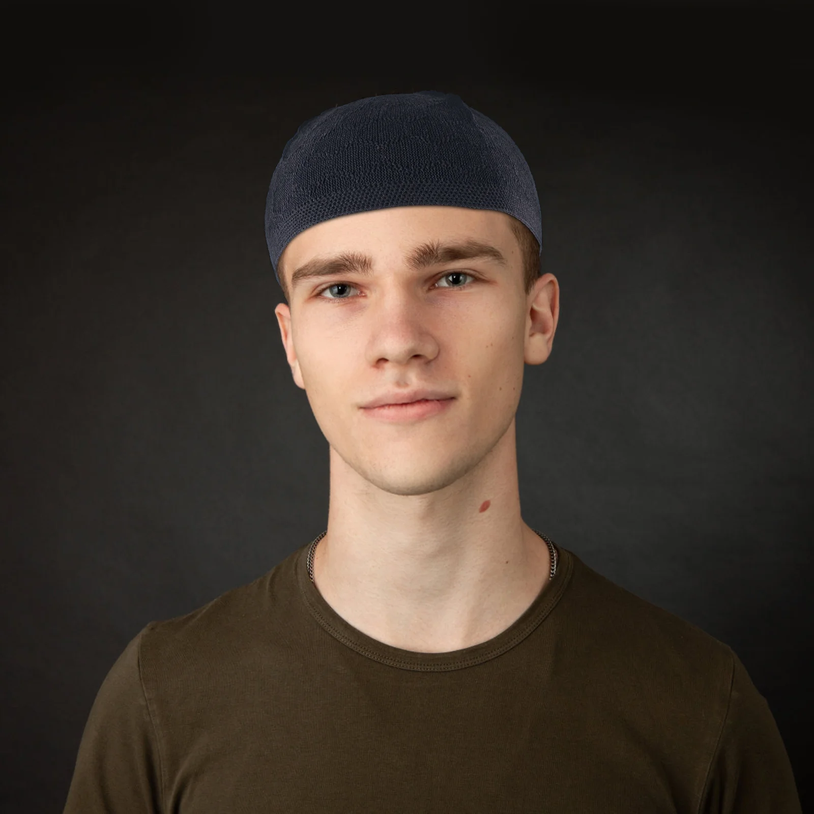 

Crochet Hat Muslim Knitting Hat Men Head Cap Men Head Wrap Reusable Men Cap for Male Friends