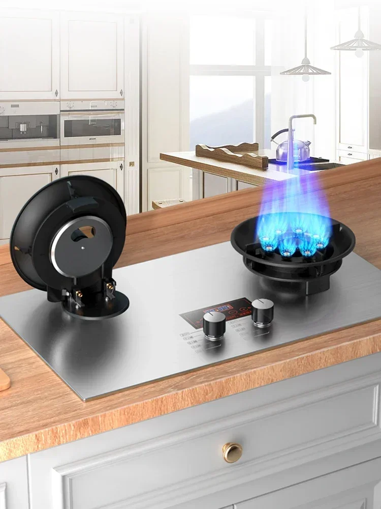 Womai Haotaitai gas stove double stove household embedded desktop dual-purpose liquefied natural gas flip the