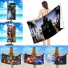 Beach Towel Microfiber Sand Free Quick Dry Soft Sandproof Towels Gift for Cartoon Star Mandalorians w-Wars Women Travel Shower 1
