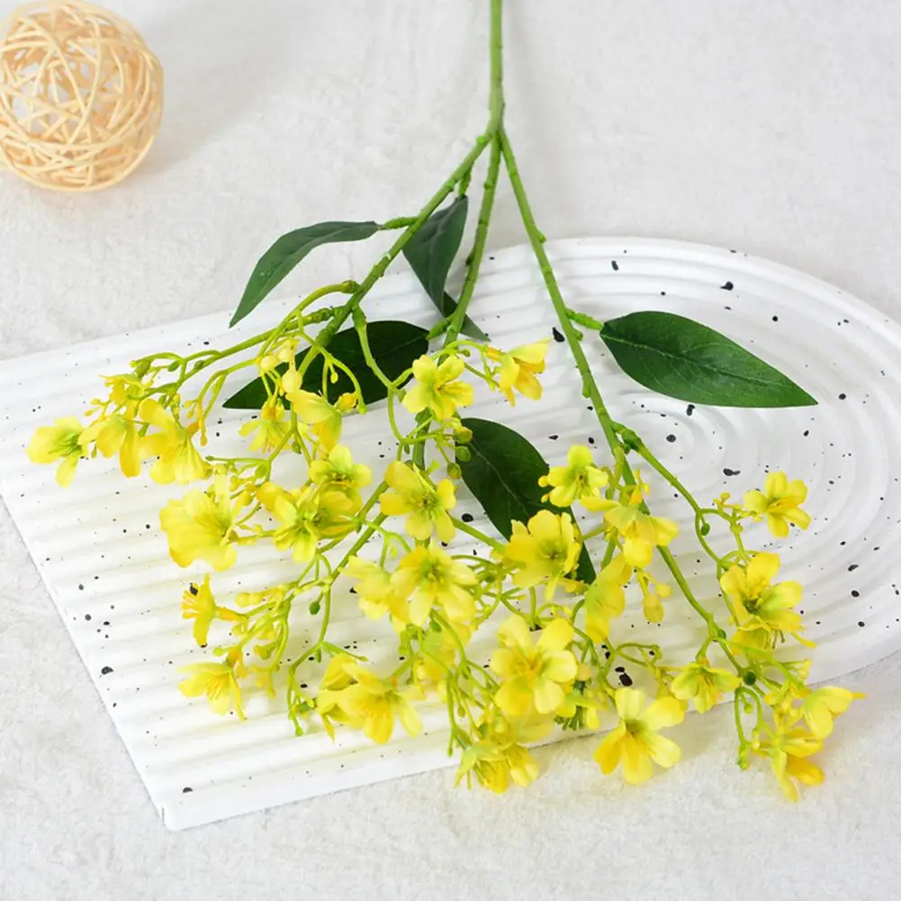 

Durable Fake Flowers Faux Flower Branch with Leaves for Home Wedding Party Decor 39 Head Artificial Floral for Indoor