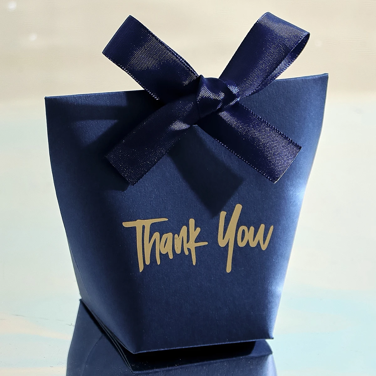 10er-Pack Dankeschön-Geschenkbox Mini-Leckereienbox für Süßigkeiten, Pralinen und Kleine Geschenke, Elegantes Goldfolien-Design mit "Danke", Perfekt – Detail 11