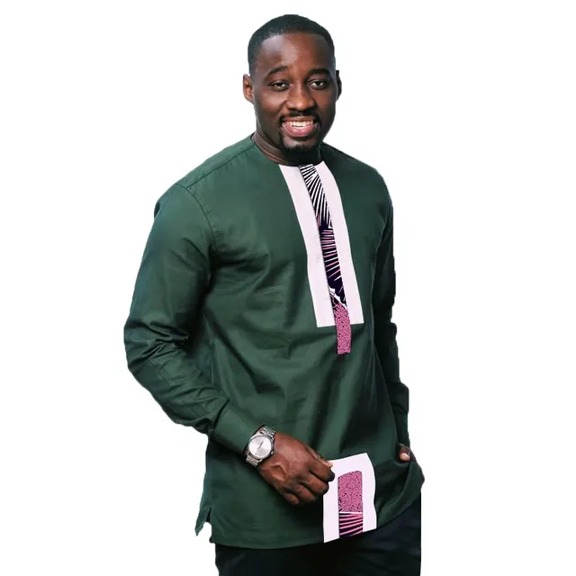 Jide Dashiki and Print Long Sleeve Shirt - Image 3