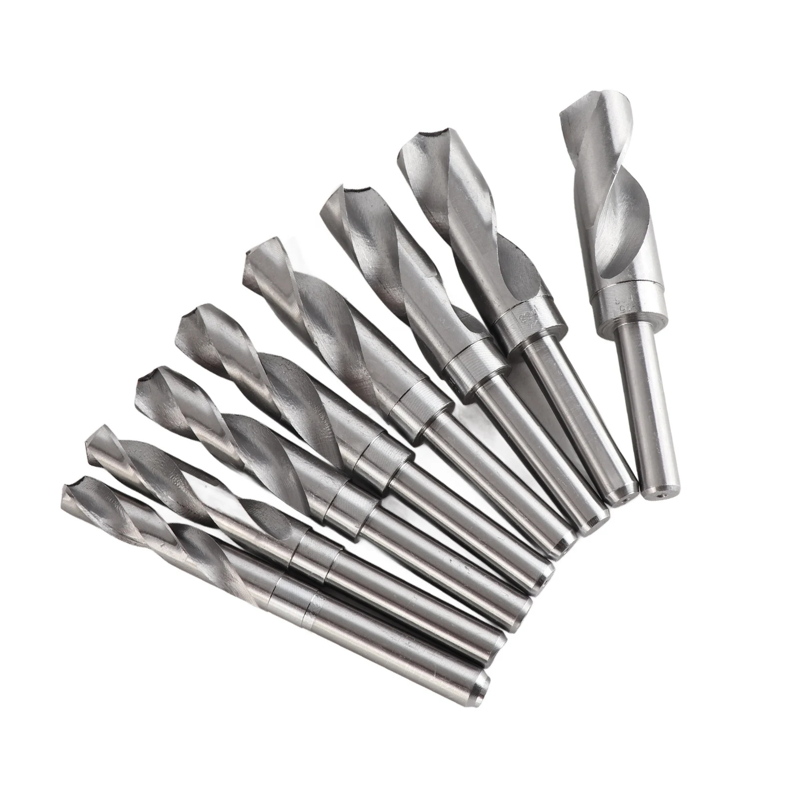 8Pcs High Carbon Steel Twist Drill Bit Set 1/2inch Shank Diameter 14mm 16mm 18mm 19mm 21mm 22mm 24mm 25mm for Carpenter