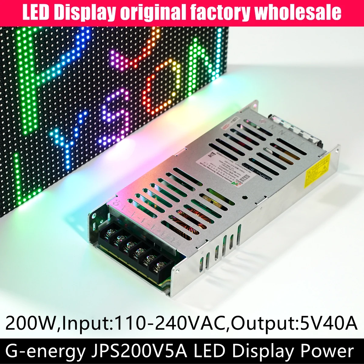 G-energy JPS200V5-A 200W LED Display Power Supply Accept Bulk Order