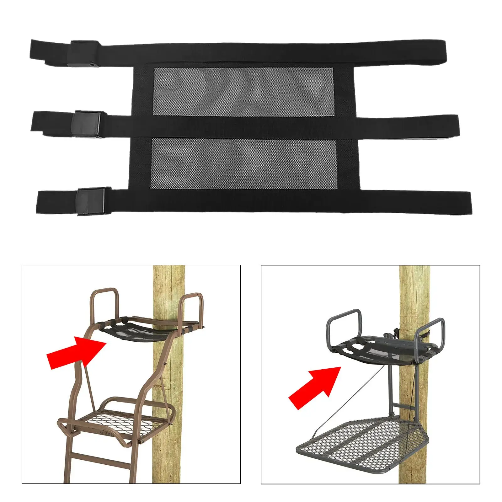 Universal Fitting Tree Stand Seat Replacement Durable Ladder Stand Seat for Lock on Tree Stands Climbing Treestands Accessories