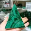 Natural Green Malachite Pyramid,Green Quartz Crystal,Malachite Ore Polishing Pyramid,Mineral Reiki Healing, Wealth 4