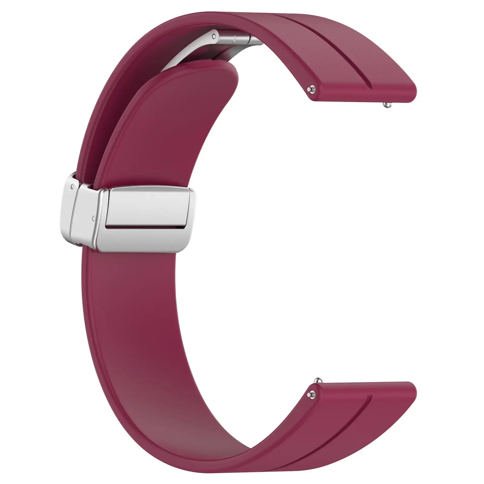 Magnetic Folding Buckle Silicone Band - Universal Fit, 20-22mm Strap
