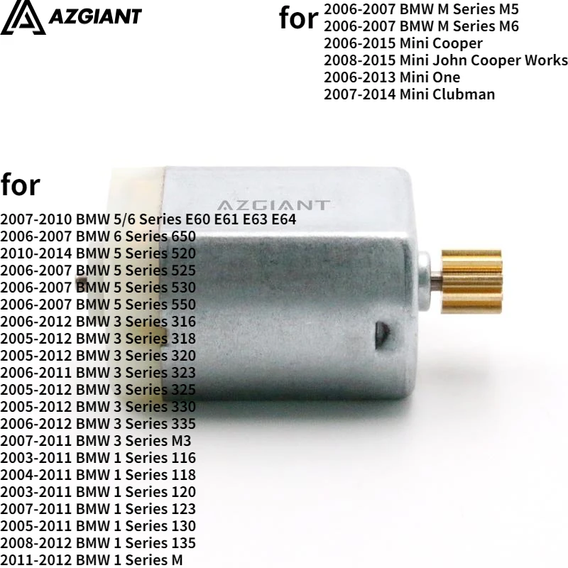 

1020463 ELV/ ESL Lock Motor 1020463 For BMW 1/3/5/6/M Series E60/61/63/64 650/550/530/525/520 M3/5/6 Mini Cooper/One/Clubman