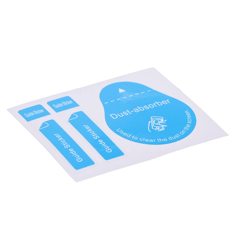 20/50pcs Blue Dust Removal Phone Screen Cleaning Tool All Phones 3 In 1 Dust-absorber + Guide Sticker Clear Dust On Screen 3