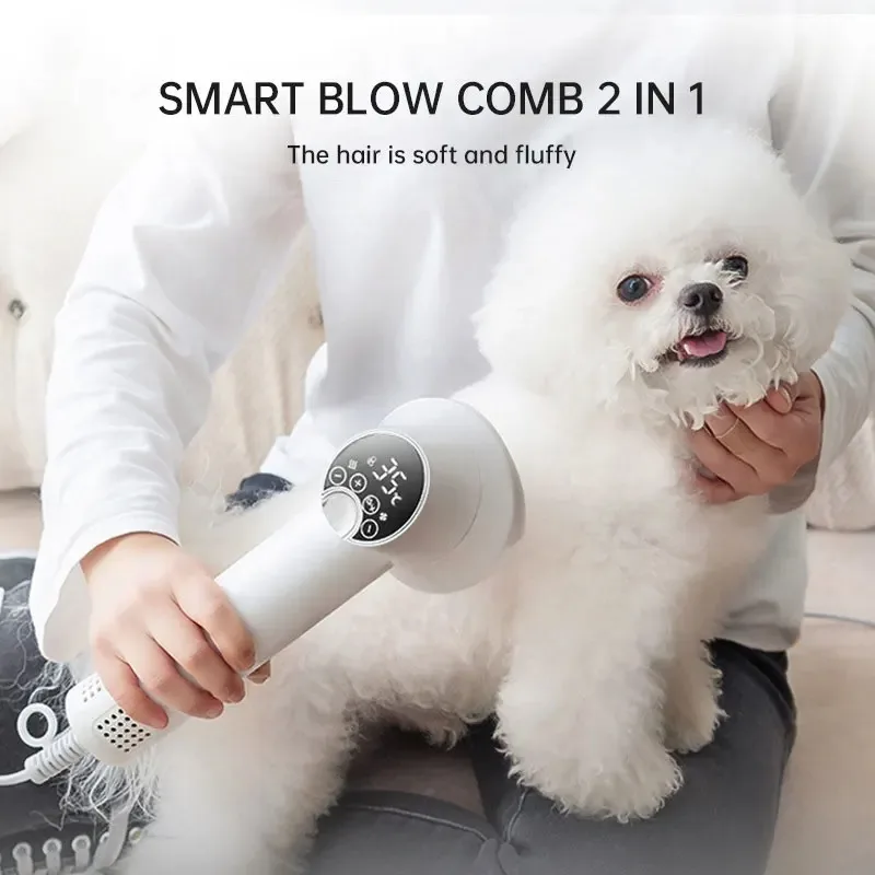 

Cat Grooming Hairdressing Blow & Comb Silent No Harm Pet Cleaning Smart Pet Hair Dryer Dog Golden Retriever Supplies Pet Product