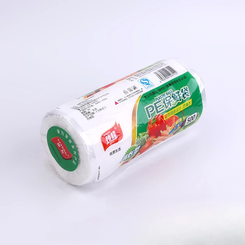 Food Fresh-keeping Bags Supermarket Roll-up Kitchen Hand-held Plastic Bags
