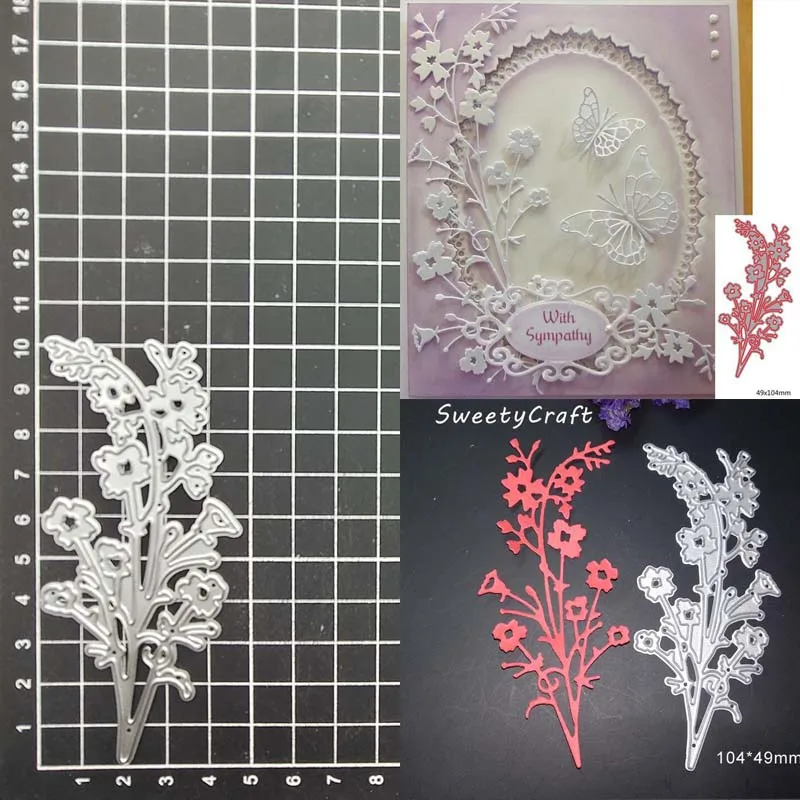 

Flower Leaves Metal Cutting Dies Stencil Scrapbook Album Stamp Paper Card Embossing Decor Craft Knife Mould