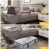 2PCS Household Bed Bottom Storage Box Collapsible Non-Woven Clothing Quilt Toy Blanket Storage Box Storage Bag 4