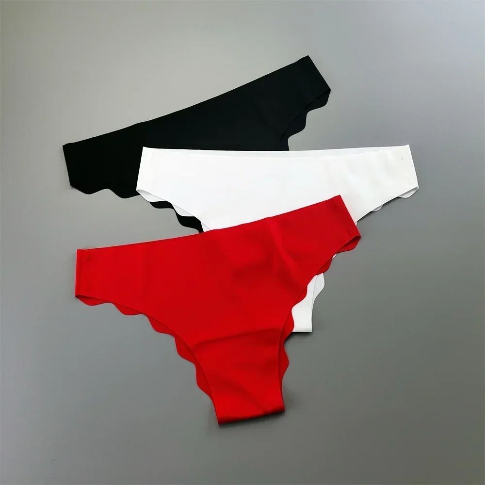 Sexiest Panties Women Seamless 2024 New Underwear Invisible Solid Casual Comfortable Ice Silk Briefs Lady Lingerie Cozy 3PCS/set