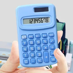 Cute and Fashionable Cartoon Mini Palm - Sized Calculator (Blue)