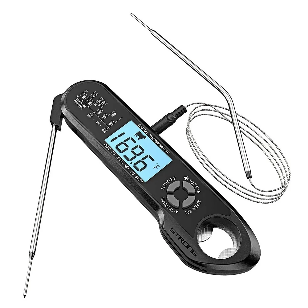 Meat-Thermometer-Oven-Safe-Thermometer-Dual-Probe-Digital-Food ...