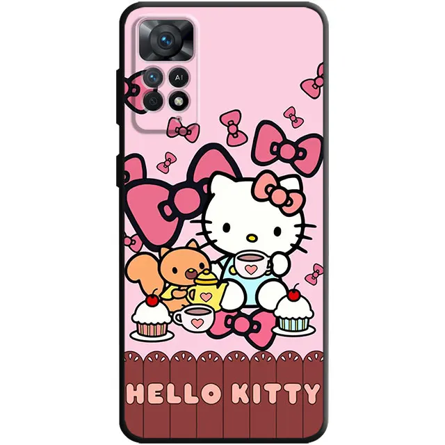 thumbnail image 1 of Funda de teléfono con dibujos animados de Hello Kitty para Redmi 10C, 10, 9, 9A, 12C, 9C, K40, K50, Gaming Note 11, 10, 9, 9S, 8, 9T, 8T, 7, 12 Pro, 1 of 5