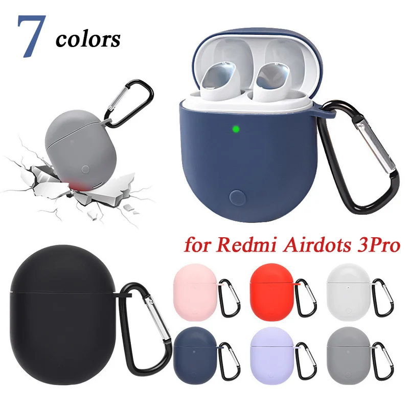 

Earphone Protective Case for Redmi Airdots 3Pro Soft Silicone Protector Cover Anti-lost Shell for Xiaomi Buds 3 Pro