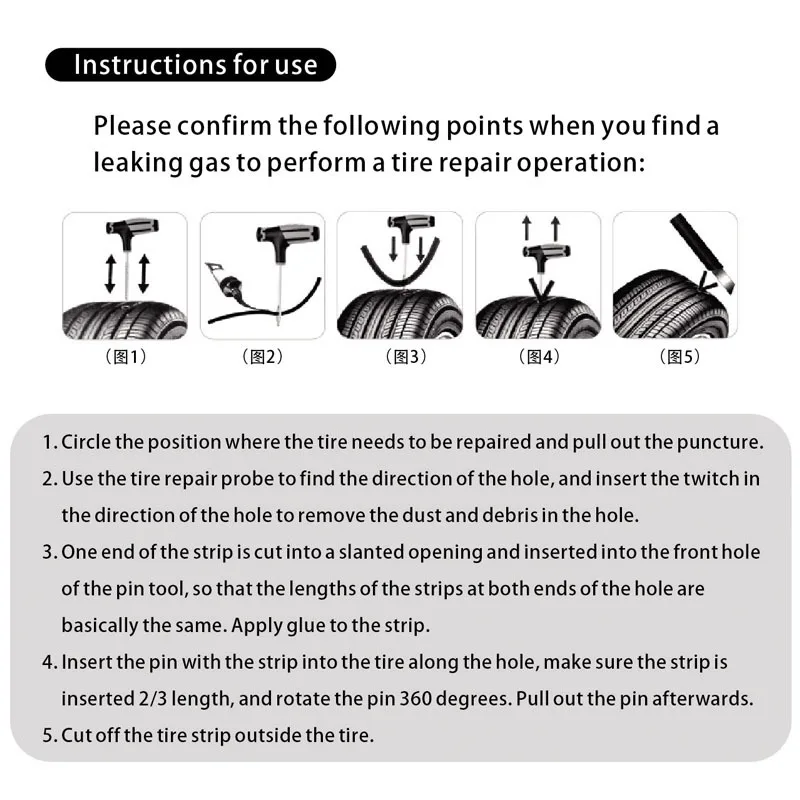 Car Tire Repair Kit Tools 5
