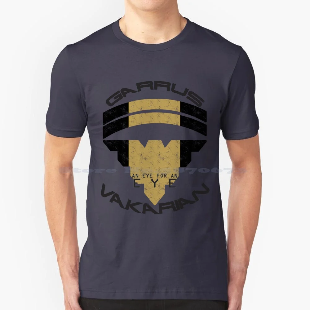 Garrus Vakarian-Eye For An Eye T Shirt 100% Cotone Tee Garrus Vakarian Mass Effect 2 Mass Effect 3 Arcangelo